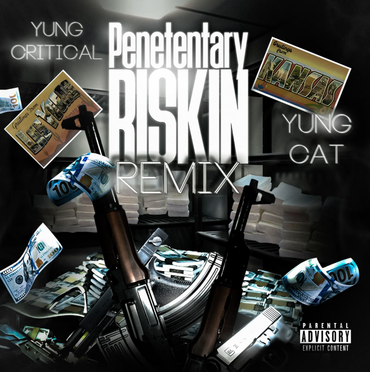 Penetentary Riskin Remix - Yung Critical x Yung Cat - Official Single Cover